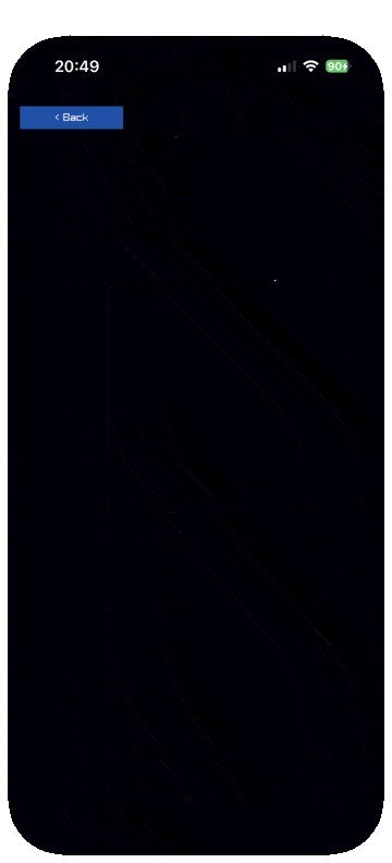 A starfield flying toward the viewer