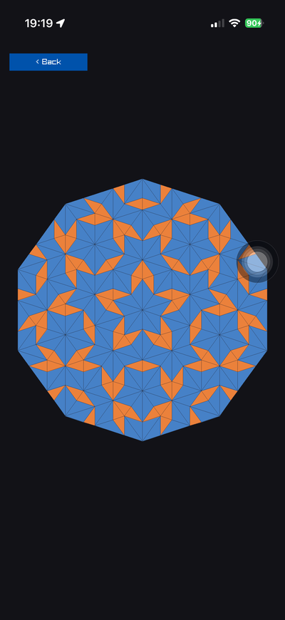 A Penrose P3 tiling by deflation